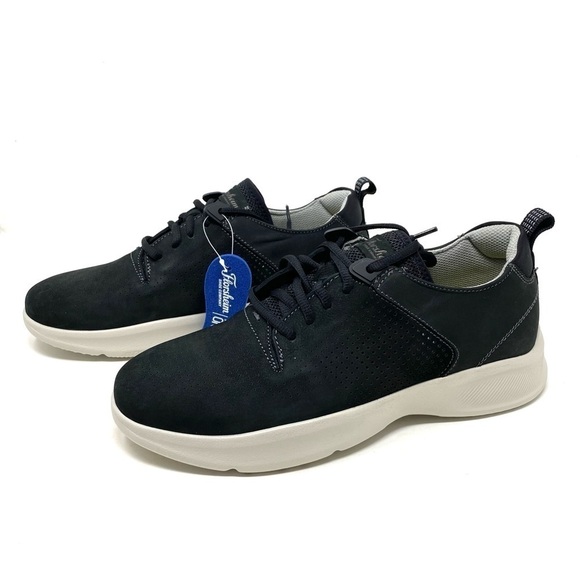 Florsheim Studio Perf Toe Lace Up Shoes Black Nubuck WIDE main image 7